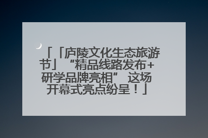「庐陵文化生态旅游节」“精品线路发布+研学品牌亮相” 这场开幕式亮点纷呈！
