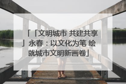 「文明城市 共建共享」永春：以文化为笔 绘就城市文明新画卷