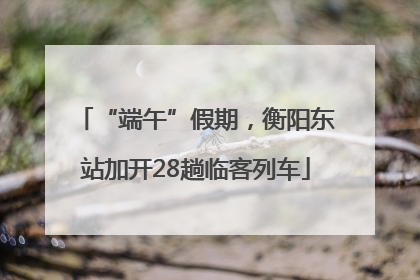 “端午”假期，衡阳东站加开28趟临客列车