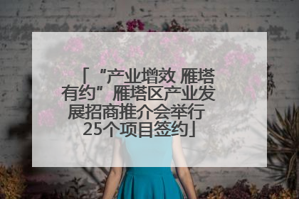 “产业增效 雁塔有约”雁塔区产业发展招商推介会举行 25个项目签约
