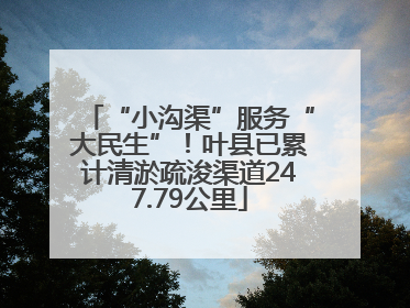 “小沟渠”服务“大民生”！叶县已累计清淤疏浚渠道247.79公里
