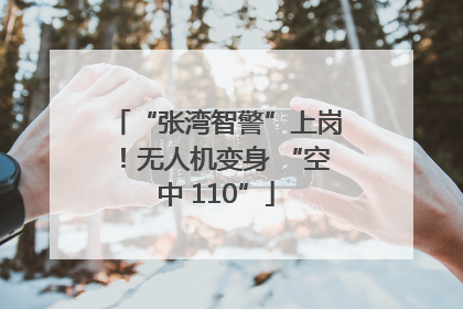 “张湾智警”上岗！无人机变身 “空中 110”