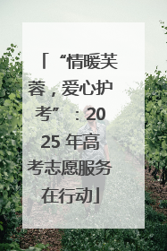 “情暖芙蓉，爱心护考”：2025 年高考志愿服务在行动