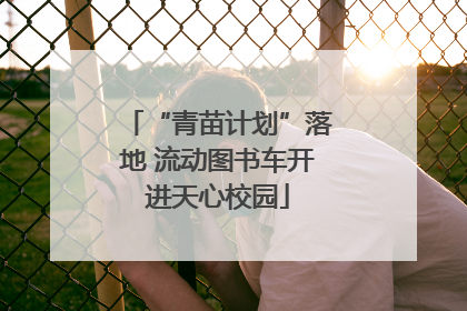 “青苗计划”落地 流动图书车开进天心校园