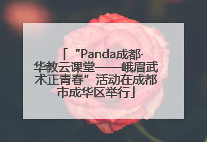 “Panda成都·华教云课堂——峨眉武术正青春”活动在成都市成华区举行