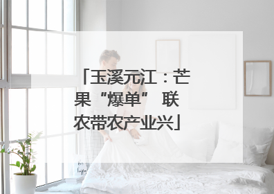 玉溪元江：芒果“爆单” 联农带农产业兴