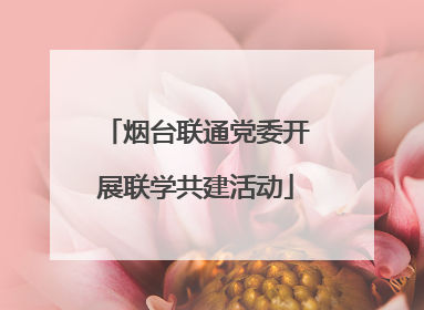 烟台联通党委开展联学共建活动