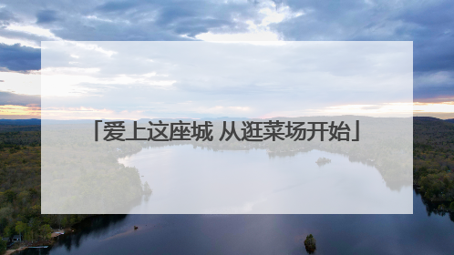 爱上这座城 从逛菜场开始