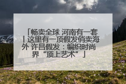 畅卖全球 河南有一套丨这里有一顶假发俏卖海外 许昌假发：编织时尚界“顶上艺术”