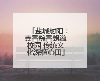盐城射阳：囊香粽香飘溢校园 传统文化深植心田