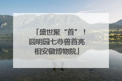盛世聚“首”！圆明园七尊兽首亮相安徽博物院