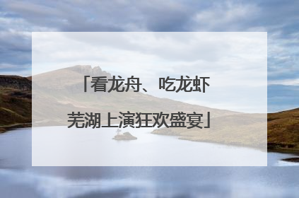 看龙舟、吃龙虾 芜湖上演狂欢盛宴