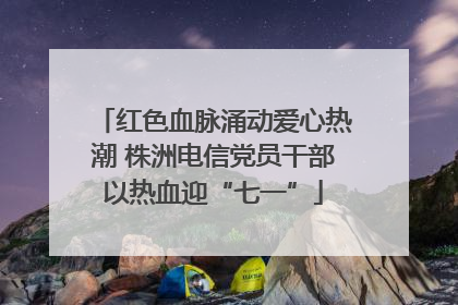 红色血脉涌动爱心热潮 株洲电信党员干部以热血迎“七一”