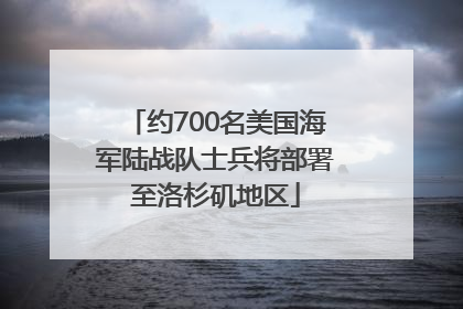 约700名美国海军陆战队士兵将部署至洛杉矶地区