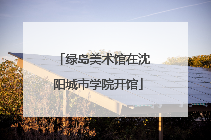 绿岛美术馆在沈阳城市学院开馆