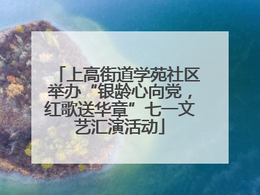 上高街道学苑社区举办“银龄心向党，红歌送华章”七一文艺汇演活动