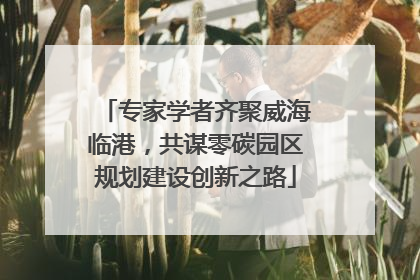 专家学者齐聚威海临港，共谋零碳园区规划建设创新之路