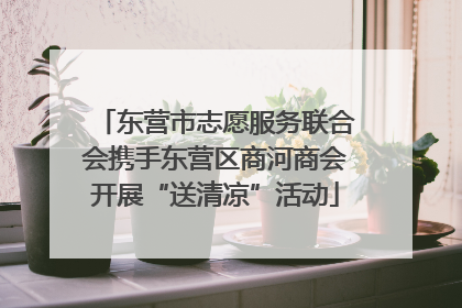 东营市志愿服务联合会携手东营区商河商会开展“送清凉”活动