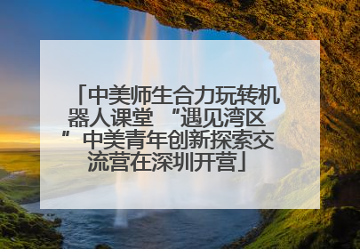 中美师生合力玩转机器人课堂 “遇见湾区”中美青年创新探索交流营在深圳开营