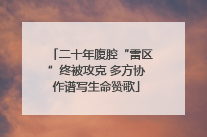 二十年腹腔“雷区”终被攻克 多方协作谱写生命赞歌