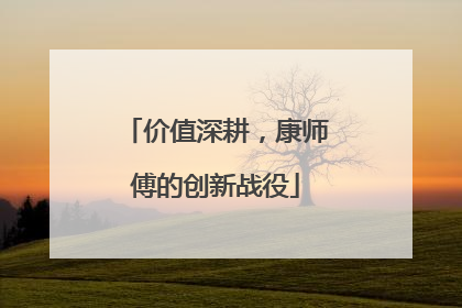 价值深耕，康师傅的创新战役