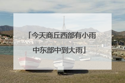 今天商丘西部有小雨 中东部中到大雨