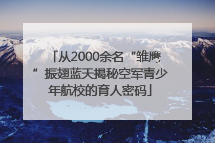 从2000余名“雏鹰”振翅蓝天揭秘空军青少年航校的育人密码