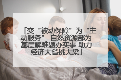 变“被动保障”为“主动服务” 自然资源部为基层解难题办实事 助力经济大省挑大梁