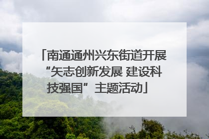 南通通州兴东街道开展“矢志创新发展 建设科技强国”主题活动