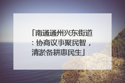 南通通州兴东街道：协商议事聚民智，清淤备耕惠民生