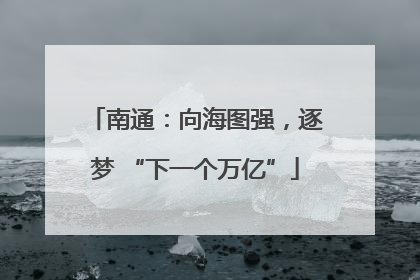 南通：向海图强，逐梦 “下一个万亿”