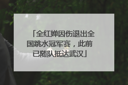 全红婵因伤退出全国跳水冠军赛，此前已随队抵达武汉