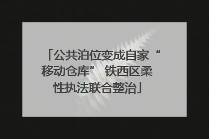 公共泊位变成自家“移动仓库” 铁西区柔性执法联合整治