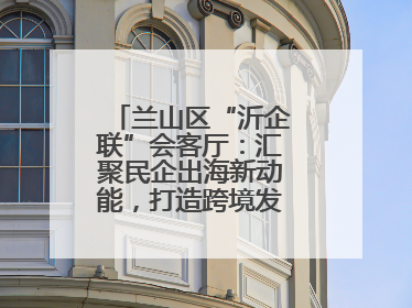 兰山区“沂企联”会客厅：汇聚民企出海新动能，打造跨境发展“强磁场”