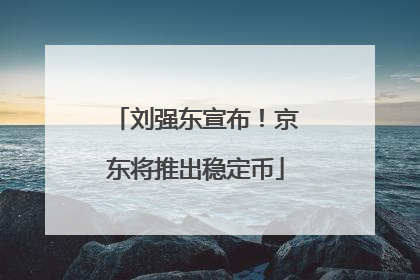 刘强东宣布！京东将推出稳定币