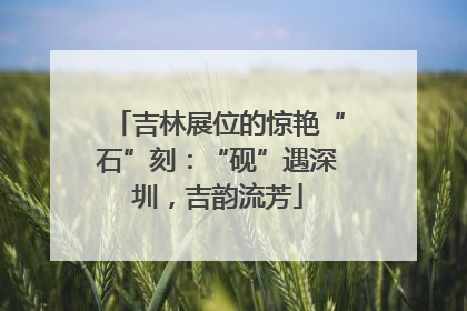 吉林展位的惊艳“石”刻：“砚”遇深圳，吉韵流芳