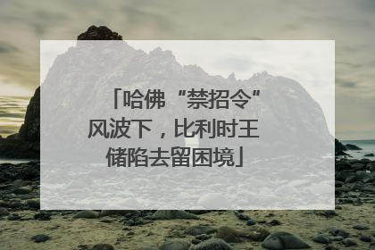 哈佛“禁招令”风波下，比利时王储陷去留困境