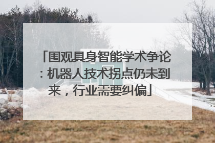 围观具身智能学术争论：机器人技术拐点仍未到来，行业需要纠偏
