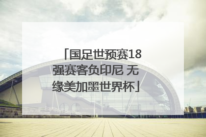 国足世预赛18强赛客负印尼 无缘美加墨世界杯