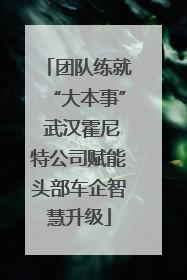 团队练就“大本事” 武汉霍尼特公司赋能头部车企智慧升级