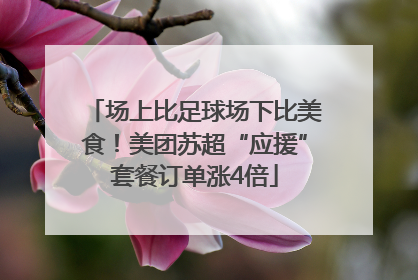 场上比足球场下比美食！美团苏超“应援”套餐订单涨4倍