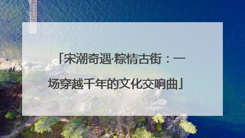 宋潮奇遇·粽情古街：一场穿越千年的文化交响曲