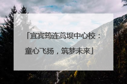 宜宾筠连蒿坝中心校：童心飞扬，筑梦未来