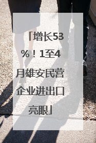 增长53%！1至4月雄安民营企业进出口亮眼
