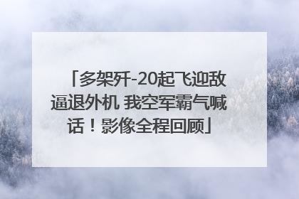 多架歼-20起飞迎敌逼退外机 我空军霸气喊话！影像全程回顾