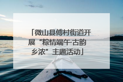 微山县傅村街道开展“粽情端午·古韵乡浓”主题活动