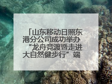 山东移动日照东港分公司成功举办“龙舟竞渡暨走进大自然健步行”端午主题活动