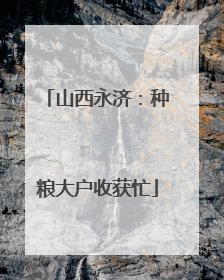 山西永济：种粮大户收获忙