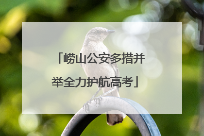 崂山公安多措并举全力护航高考