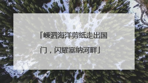 嵊泗海洋剪纸走出国门，闪耀塞纳河畔